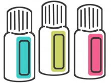 220x165 Essential Oil Clipart Clip Art Of Set Of Stylized Bottles