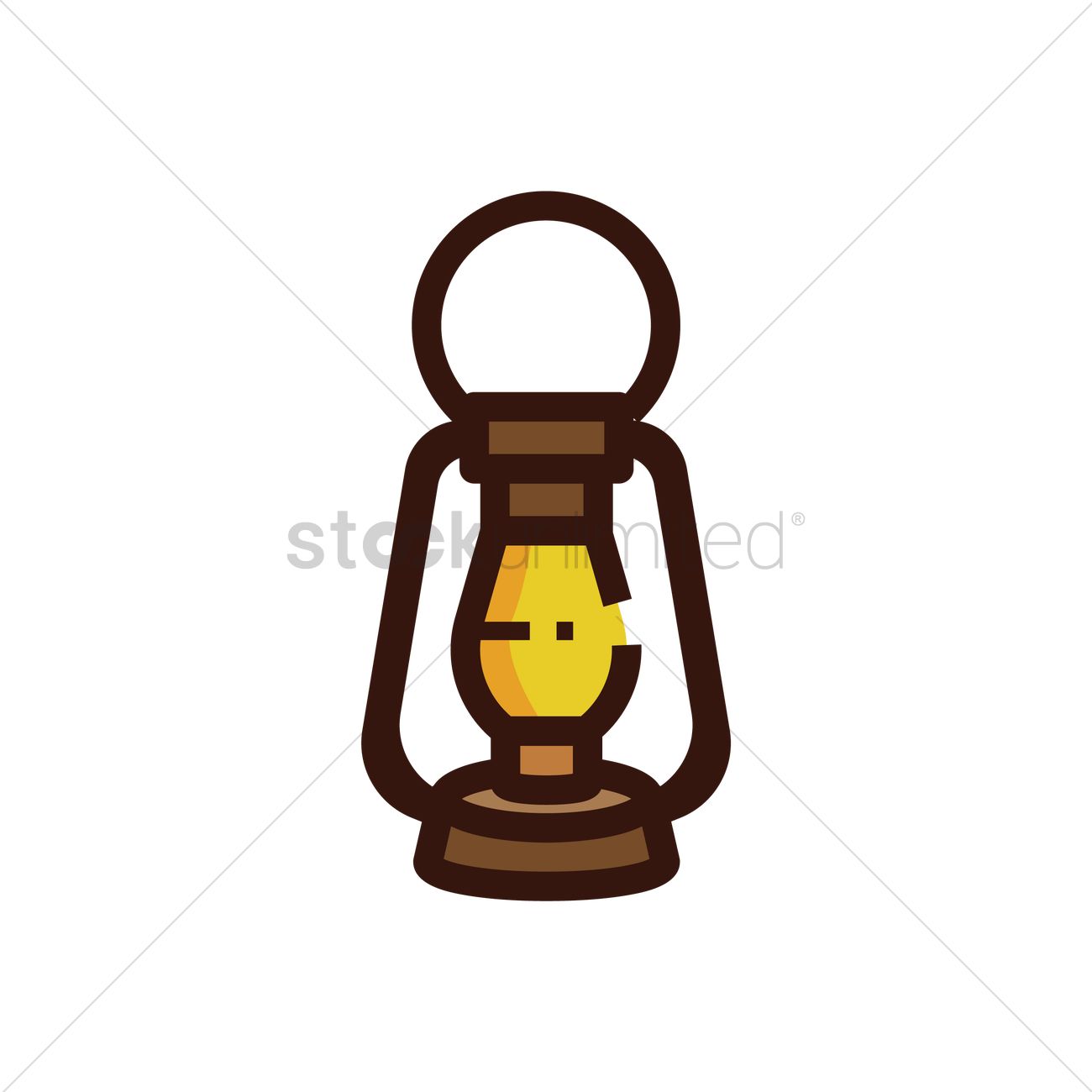 1300x1300 Oil Lamp Vector Image