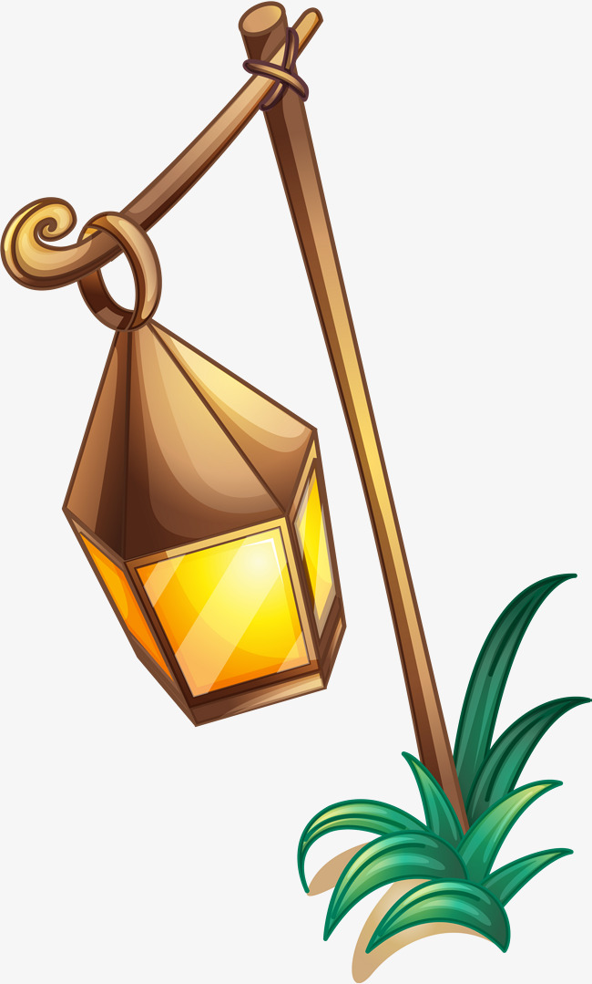 650x1079 Yellow Cartoon Lamp, Yellow, Cartoon, Oil Lamp Png Image