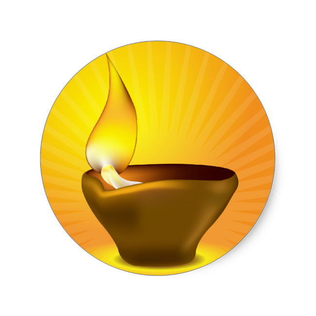 650x650 Diwali Oil Lamp Clipart