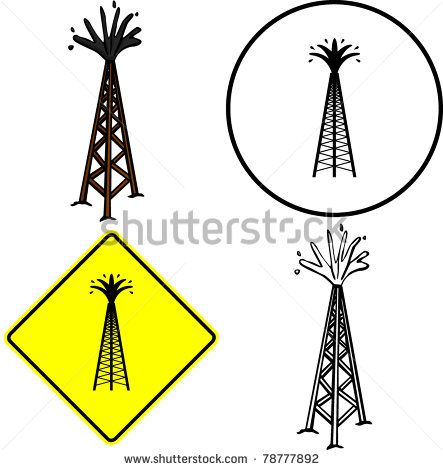 443x470 Oil Tower Vector Stock Vectors Amp Vector Clip Art Shutterstock
