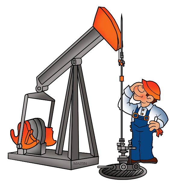 581x615 United States Clip Art By Phillip Martin, Oil Man And Oil Rig