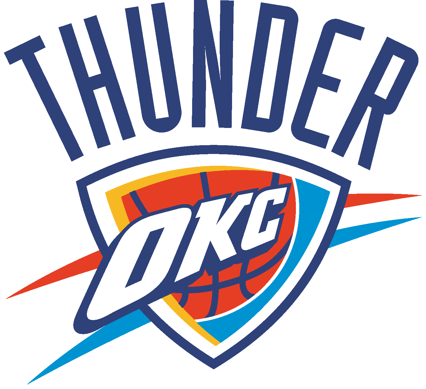1408x1286 Oklahoma City Thunder Logo Vector Eps Free Download, Logo, Icons