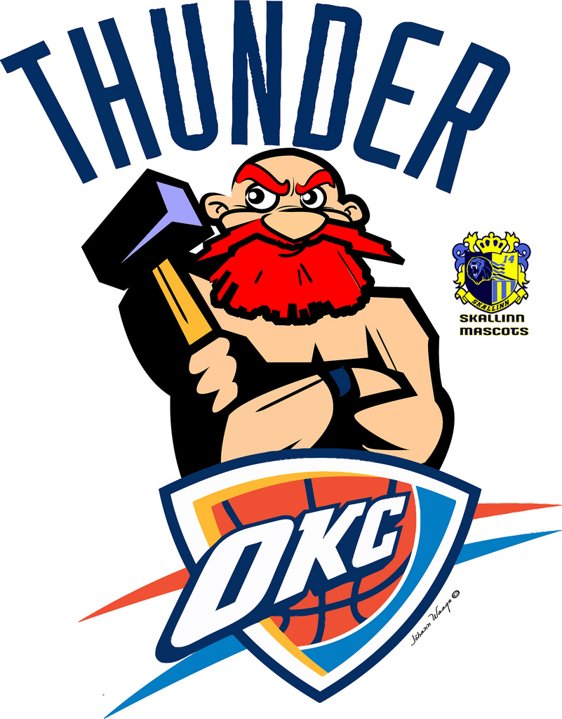 801x1024 Oklahoma City Thunder Thor Thor Thundergod