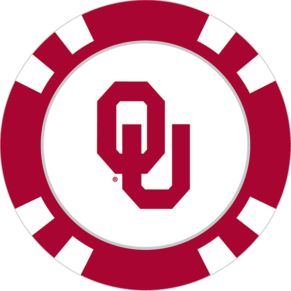 600x600 Oklahoma Sooners Poker Chip Ball Marker