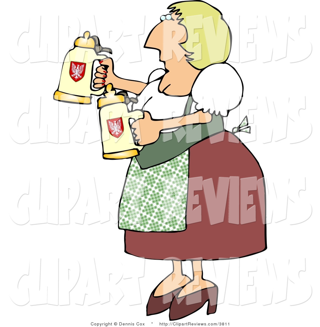 1024x1044 Clip Art Of An Oktoberfest German Woman In Traditional Dress