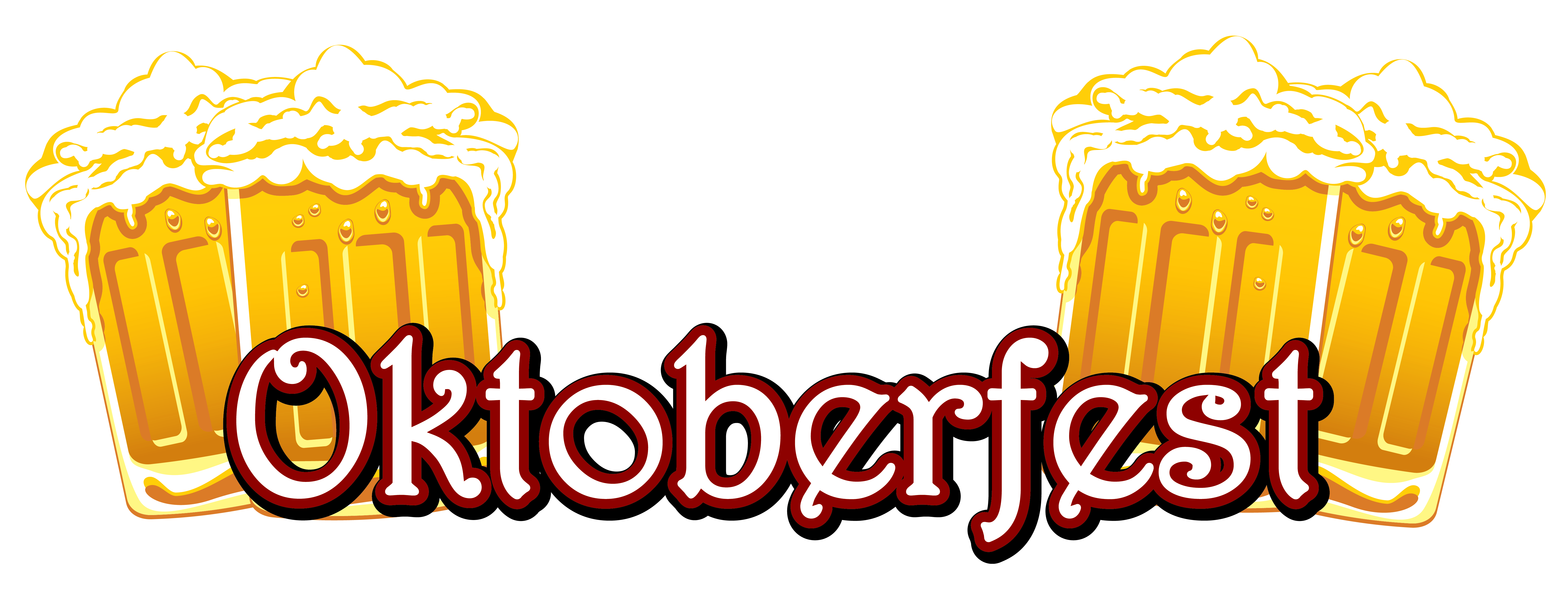 6342x2393 Oktoberfest Text And Beers Png Clipart Imageu200b Gallery