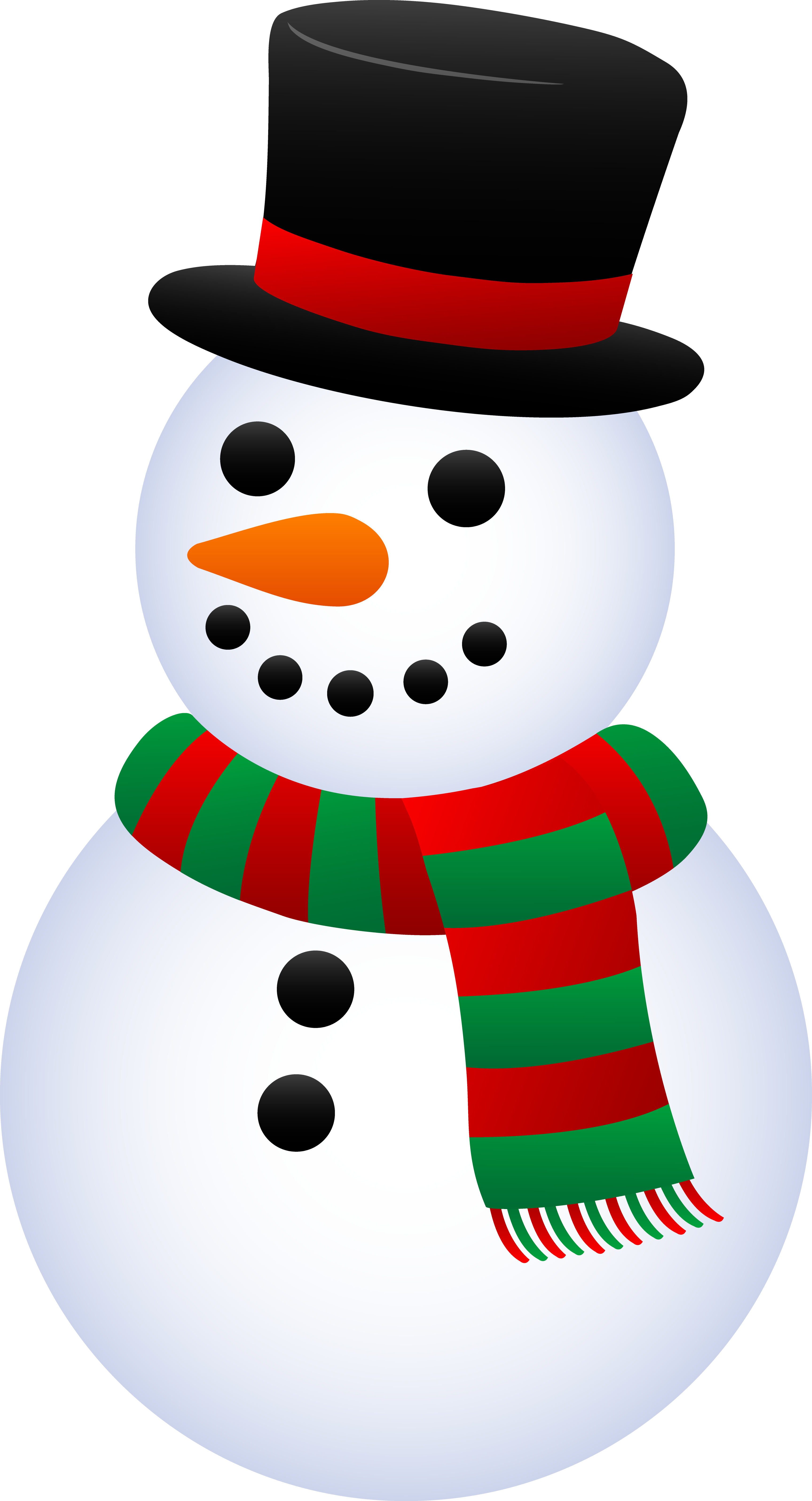 3455x6386 Holiday Snowman Clip Art Clipart Panda