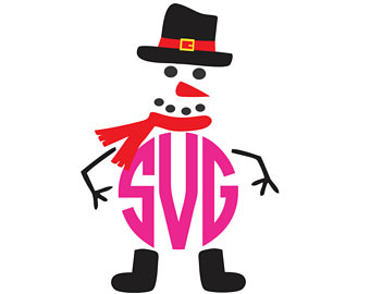 340x270 Snowman Vector File Etsy