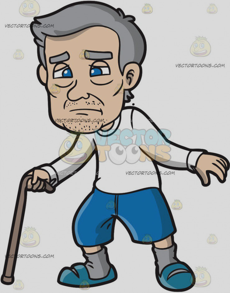 739x940 New Old Man Clip Art With Walking Stick Cartoon Vector Clipart