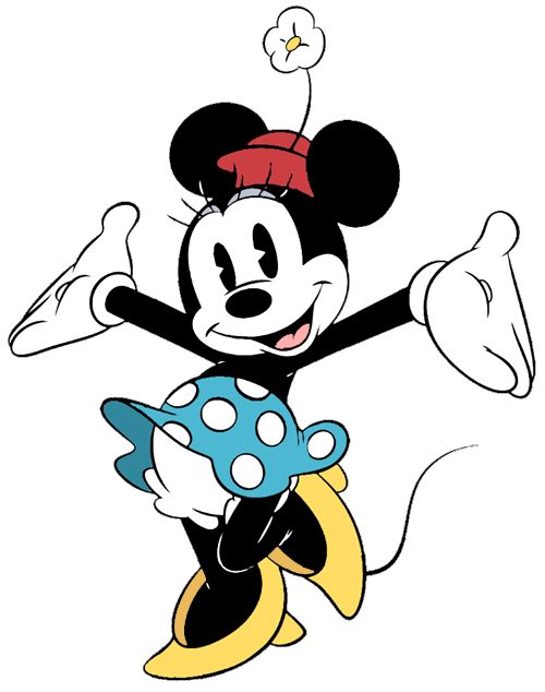500x634 Old Clipart Minnie Mouse