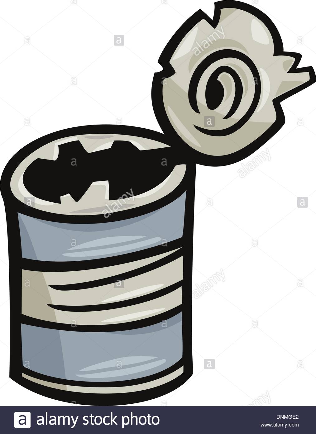 1014x1390 Cartoon Illustration Of Old Empty Can Junk Clip Art Stock Vector