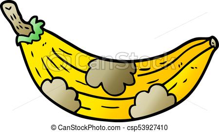 450x271 Cartoon Old Banana Going Brown Vector Clip Art