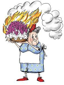 222x293 Old Clipart Funny Pencil And In Color Clip Art Lady Birthday