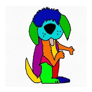 300x300 Funny Cool Bold Old English Sheepdog Dog Pop Art