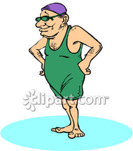 264x300 Old Man Wearing An Old Fashioned Bathing Suit