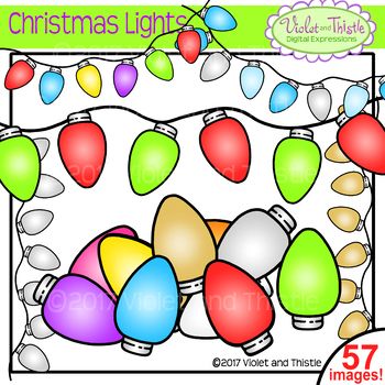 350x350 Christmas Lights In Traditional Christmas Colors Lights Clipart