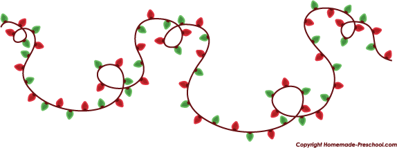 574x214 Free Christmas Lights Clipart
