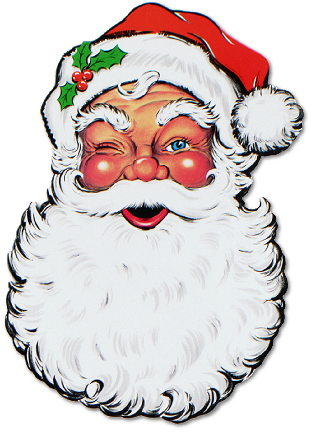 1000x1389 Old Fashioned Santa Face Clipart