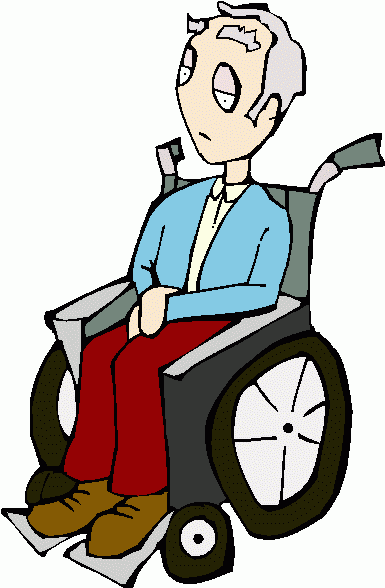 385x588 Old Lady In Wheelchair Clipart