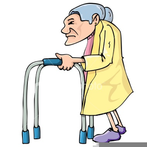 300x300 Old Lady Walker Clipart Free Images