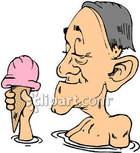 274x300 Old Man In A Pool Eating An Ice Cream Cone
