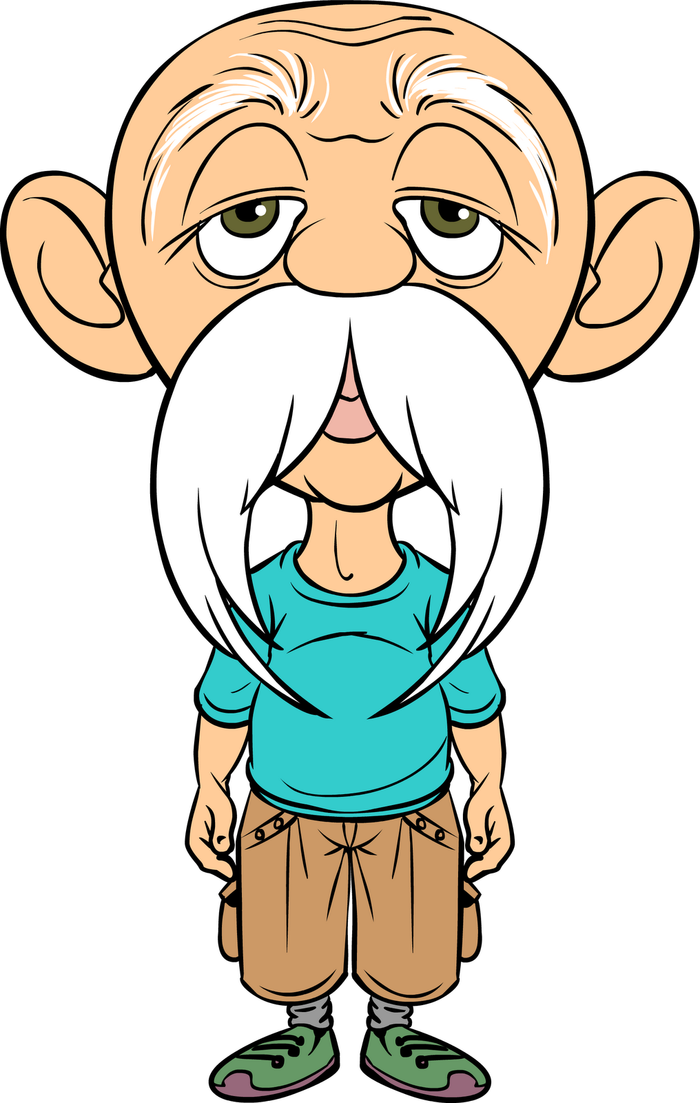 1016x1600 Old Man Cartoon