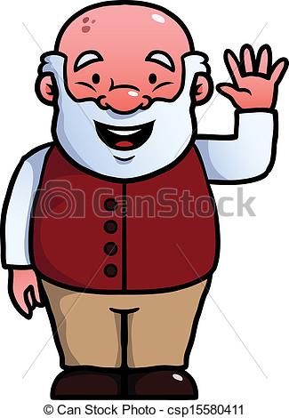 325x470 Pretty Old Man Clip Art