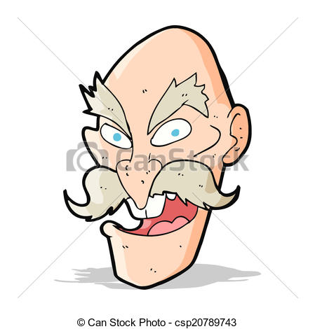 449x470 Cartoon Evil Old Man Face Eps Vector
