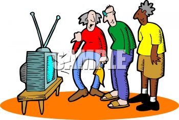 350x235 Old People Watching Televsion