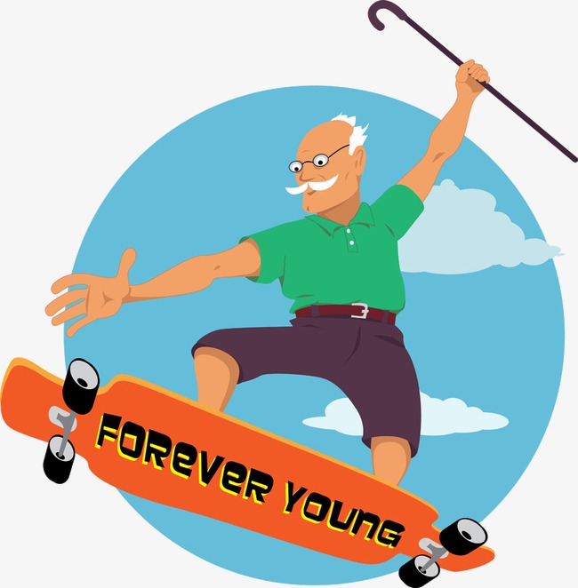 650x662 Skateboarding Grandfather, The Aged, Old People, Skateboard Png