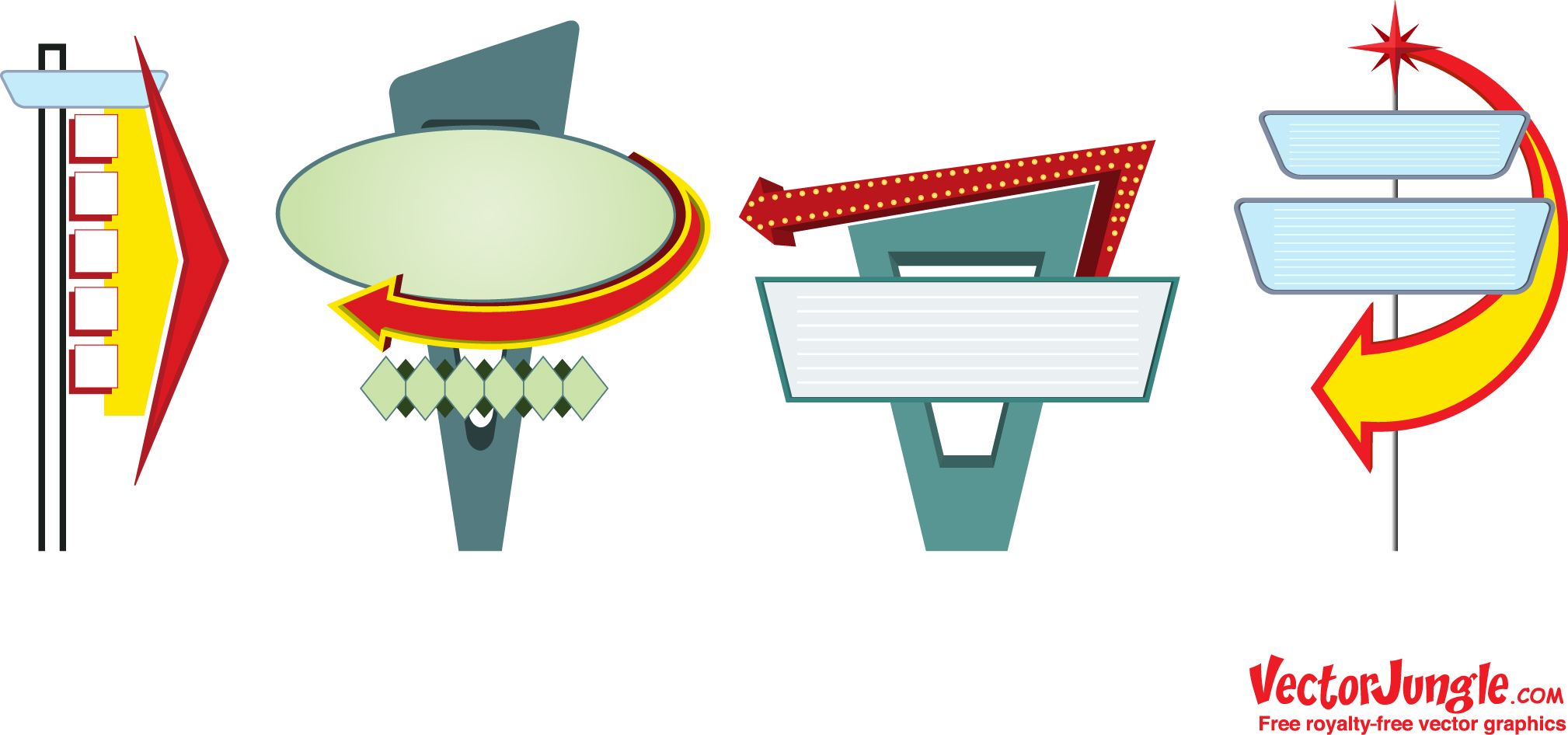 2018x946 Old School Dinner Sign Arrow Clipart