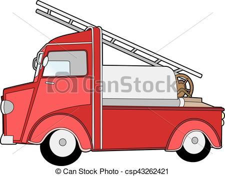 450x353 Old Tank Truck. Vector Illustration Of A Means Of Transport
