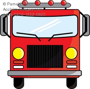 300x297 Vintage Fire Truck Clipart