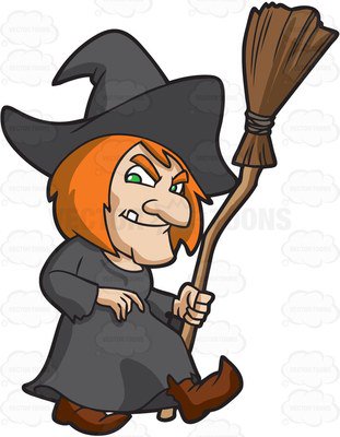 311x400 Old Witch Clipart