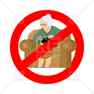 400x400 Stop Sign With Grandmother