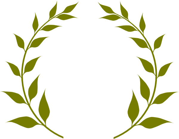 600x466 Olive Branch Wreath Clip Art