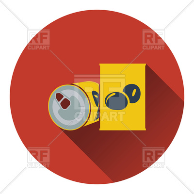 400x400 Flat Color Design Of Olive Can Icon Royalty Free Vector Clip Art