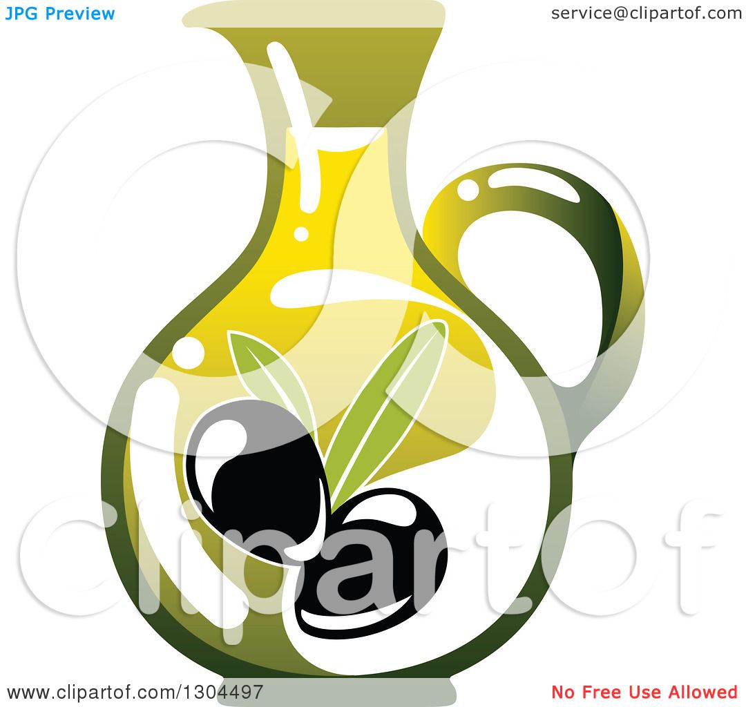 1080x1024 Clipart Of A Pitcher Of Olive Oil
