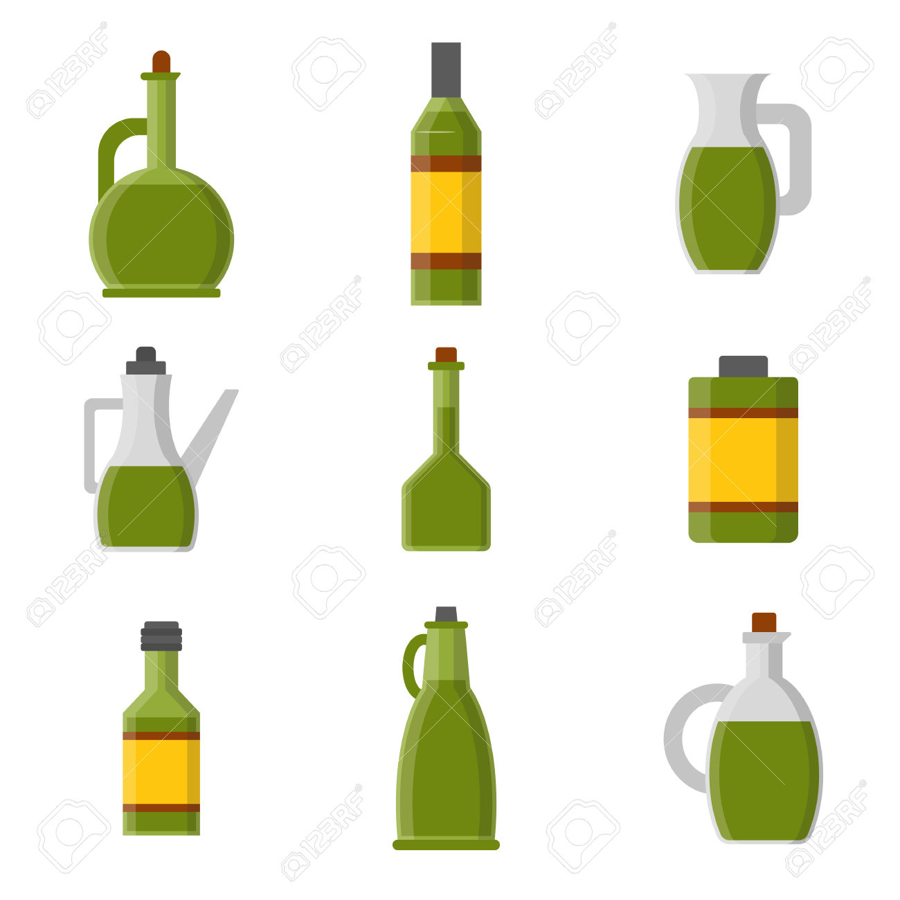 1300x1300 Mediterranean Clipart Bottle Oil