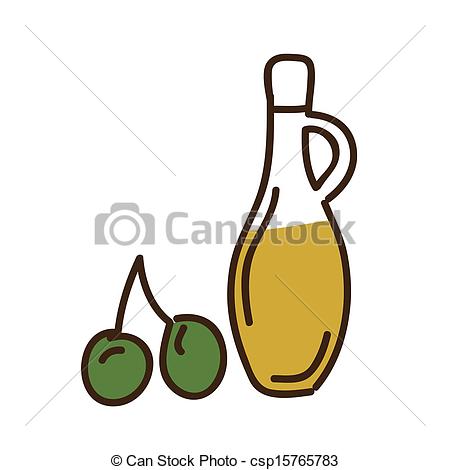 450x470 Olive Oil Over White Background Vector Illustration Vector