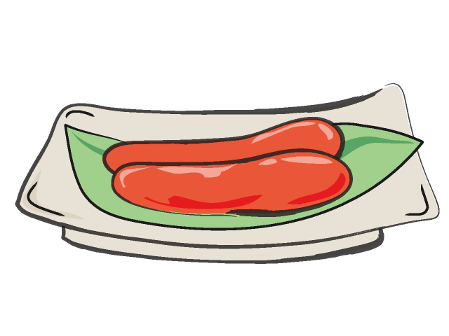 640x480 Tarako Mentaiko Food Illustration Free Clip Art Material