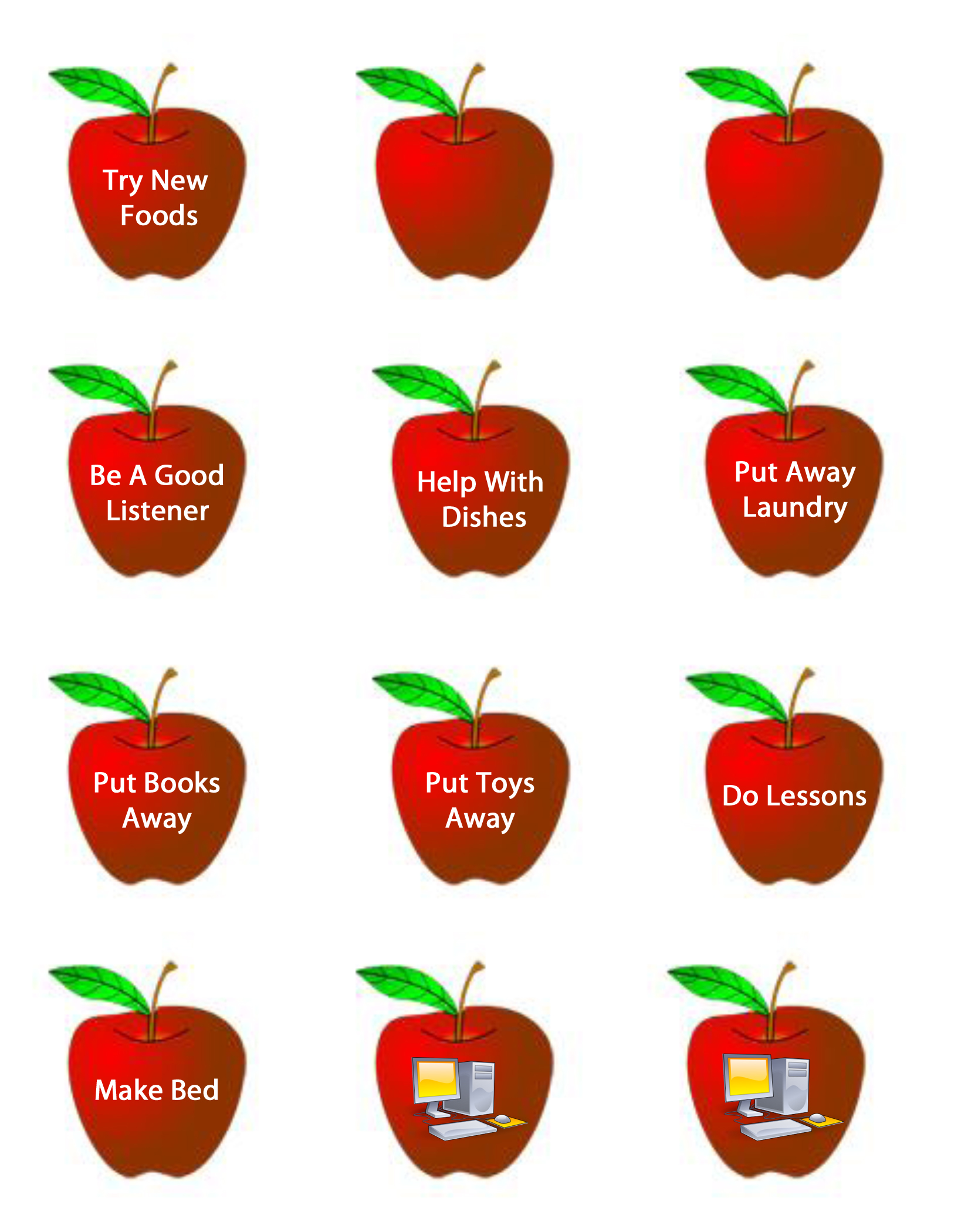 1650x2100 Rewards Chart Cliparts