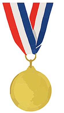 222x393 Gold Medal Template