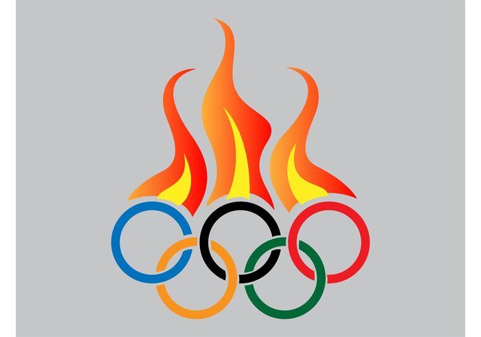 700x490 Olympic Fire Vector Fire Athletic Olympics