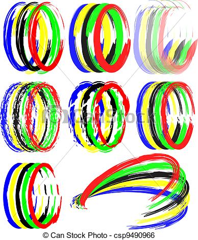 388x470 Olympic Rings Colors Games Illustration Clip Art Vector