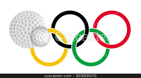 450x249 Olympic, Rings, Golf, Golfball, Ball, Icon, Symbol, Isolated, Red