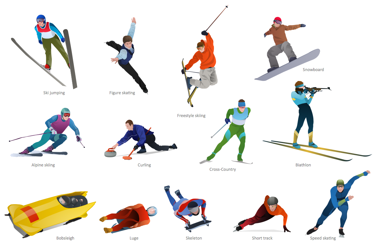 1207x787 Olympic Sports Clip Art