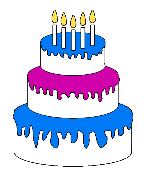 506x598 Cake Clipart Birthday Party