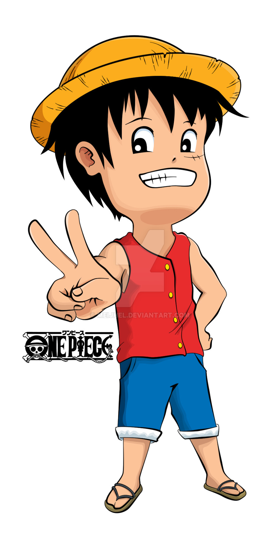 900x1726 Chibi Luffy